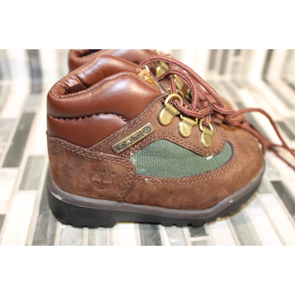 Timberland Classic 16837 Brown‎ Green Nubuck Little Kids Boots Size 6